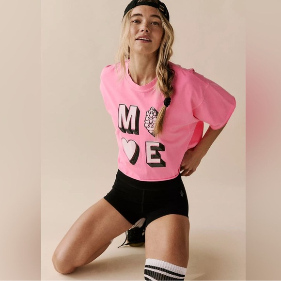 Free people movement Inspire Move Graphic Tee - Pinkberry - Picture 4 of 4
